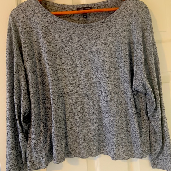 Eileen Fisher Lyocell silk box cut top - Picture 1 of 6